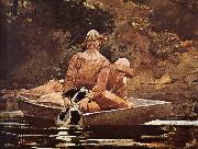 Winslow Homer After hunting oil painting artist